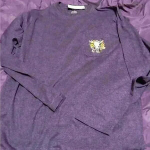 One of a kind long sleeve purple  shirt size medium